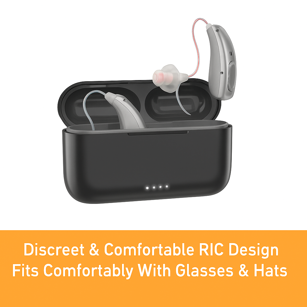 RIC Bluetooth Hearing Aids (App Controlled)